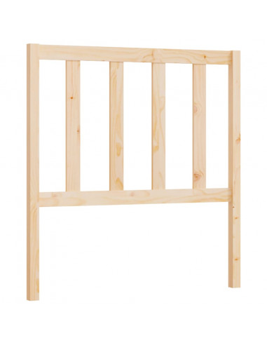 Testiera per Letto 106x4x100 cm in Legno Massello di Pino