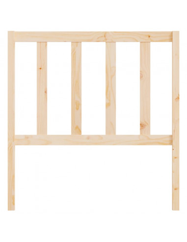 Testiera per Letto 106x4x100 cm in Legno Massello di Pino