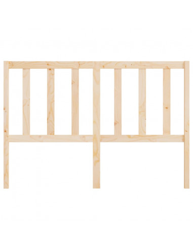 Testiera per Letto 126x4x100 cm in Legno Massello di Pino