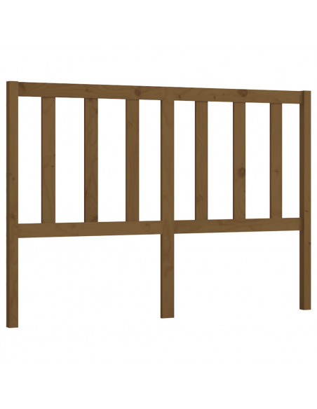 Testiera per Letto Miele 141x4x100 cm in Legno Massello di Pino