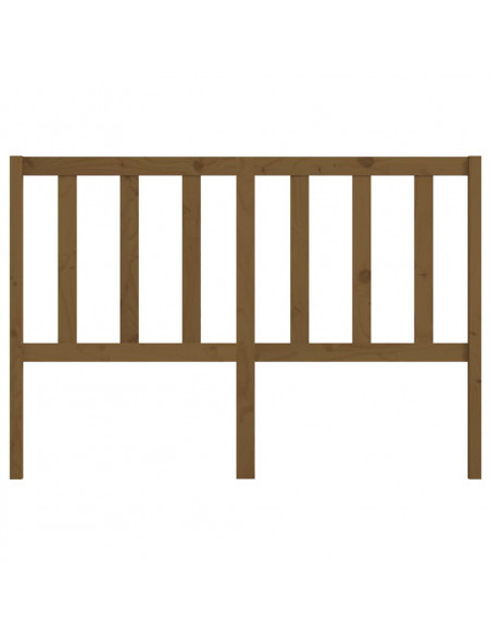 Testiera per Letto Miele 141x4x100 cm in Legno Massello di Pino