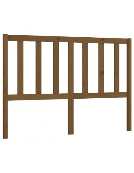 Testiera per Letto Miele 156x4x100 cm in Legno Massello di Pino