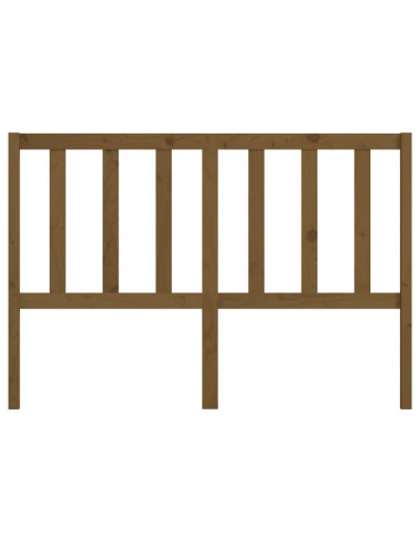 Testiera per Letto Miele 166x4x100 cm in Legno Massello di Pino