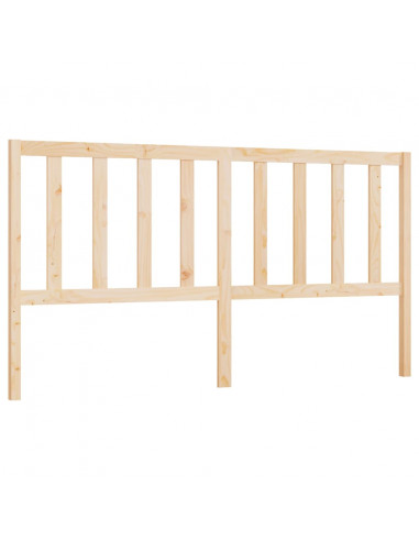 Testiera per Letto 206x4x100 cm in Legno Massello di Pino