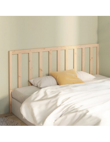 Testiera per Letto 206x4x100 cm in Legno Massello di Pino