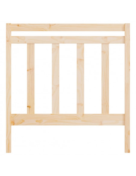 Testiera per Letto 96x4x100 cm in Legno Massello di Pino