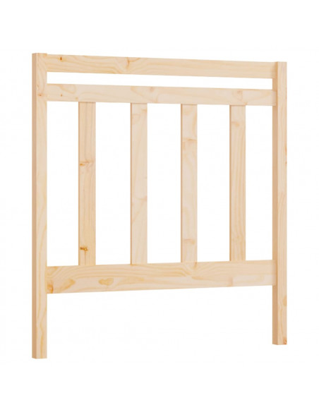 Testiera per Letto 106x4x100 cm in Legno Massello di Pino
