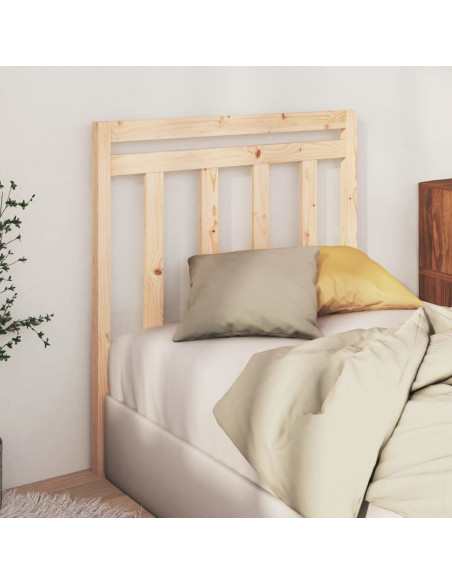 Testiera per Letto 106x4x100 cm in Legno Massello di Pino