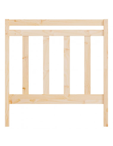Testiera per Letto 106x4x100 cm in Legno Massello di Pino