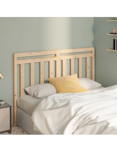 Testiera per Letto 126x4x100 cm in Legno Massello di Pino