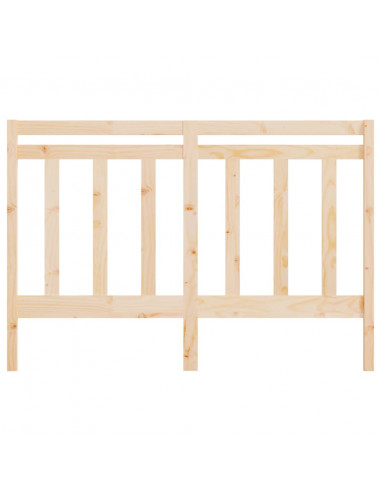 Testiera per Letto 126x4x100 cm in Legno Massello di Pino