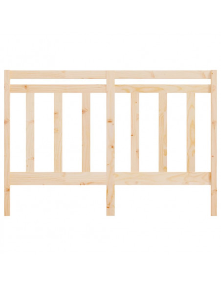 Testiera Letto 156x4x100 cm in Legno Massello di Pino