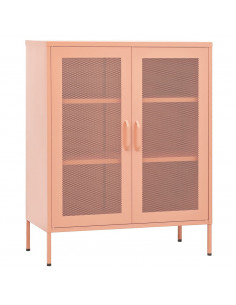 Armadietto Rosa 80x35x101,5 cm in Acciaio 2