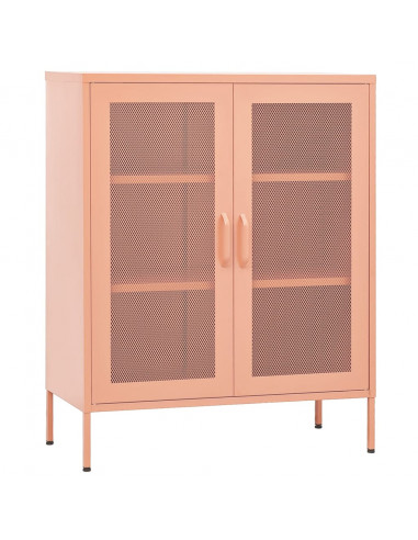 Armadietto Rosa 80x35x101,5 cm in Acciaio