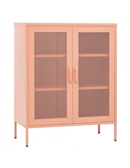 Armadietto Rosa 80x35x101,5 cm in Acciaio