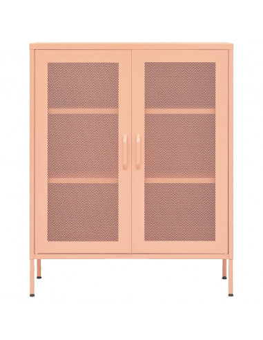 Armadietto Rosa 80x35x101,5 cm in Acciaio