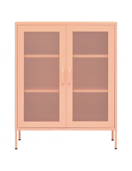 Armadietto Rosa 80x35x101,5 cm in Acciaio
