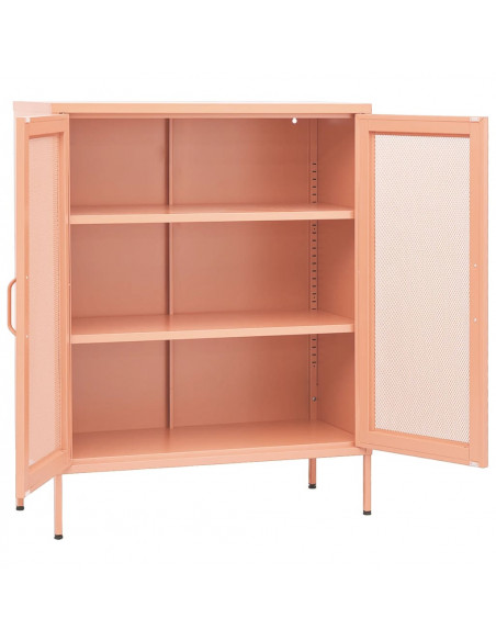 Armadietto Rosa 80x35x101,5 cm in Acciaio