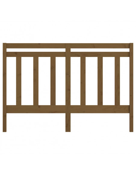 Testiera per Letto Miele 156x4x100 cm in Legno Massello di Pino