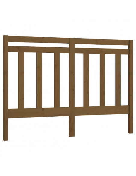 Testiera per Letto Miele 166x4x100 cm in Legno Massello di Pino