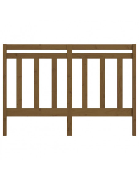 Testiera per Letto Miele 166x4x100 cm in Legno Massello di Pino