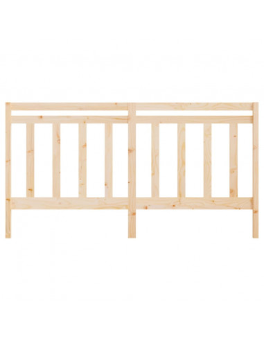 Testiera per Letto 206x4x100 cm in Legno Massello di Pino