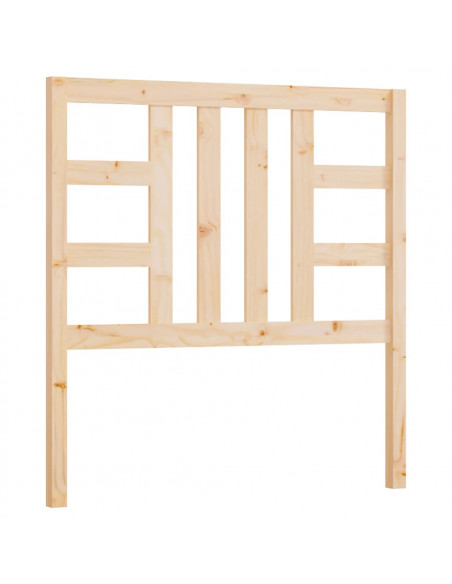 Testiera per Letto 81x4x100 cm in Legno Massello di Pino