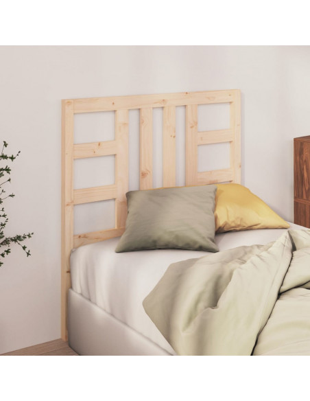 Testiera per Letto 81x4x100 cm in Legno Massello di Pino