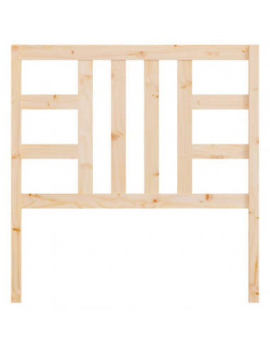 Testiera per Letto 81x4x100 cm in Legno Massello di Pino
