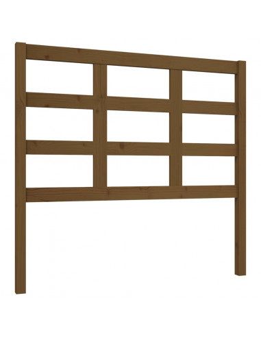 Testiera per Letto Marrone Miele 105,5x4x100cm in Pino Massello