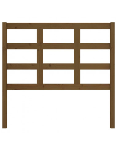 Testiera per Letto Marrone Miele 105,5x4x100cm in Pino Massello