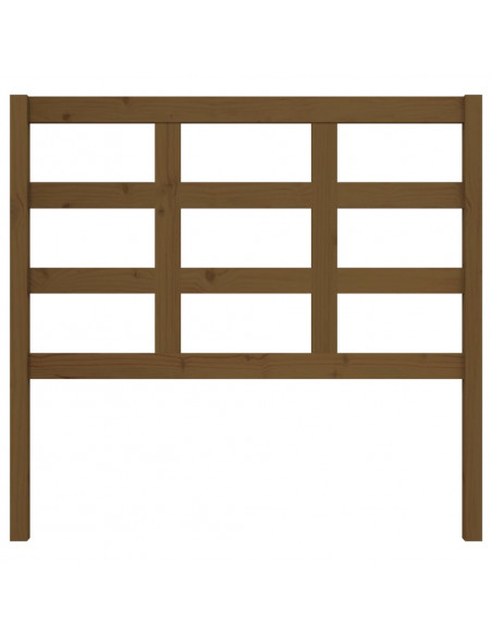 Testiera per Letto Marrone Miele 105,5x4x100cm in Pino Massello