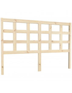 Testiera per Letto 145,5x4x100 cm in Legno Massello di Pino 2