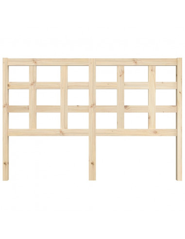 Testiera per Letto 145,5x4x100 cm in Legno Massello di Pino