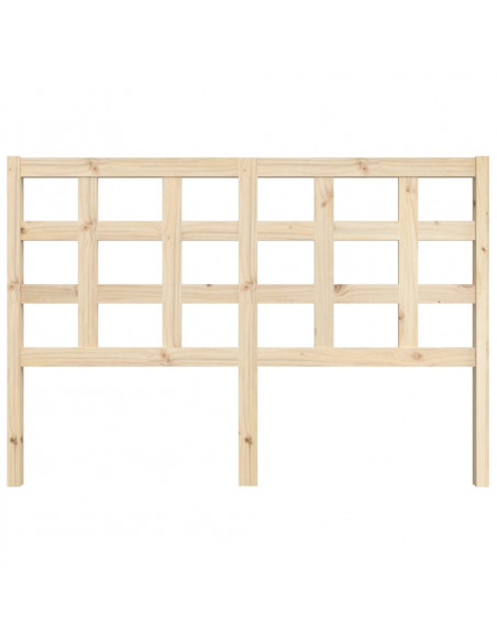 Testiera per Letto 145,5x4x100 cm in Legno Massello di Pino