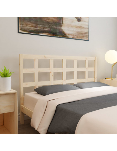 Testiera per Letto 145,5x4x100 cm in Legno Massello di Pino