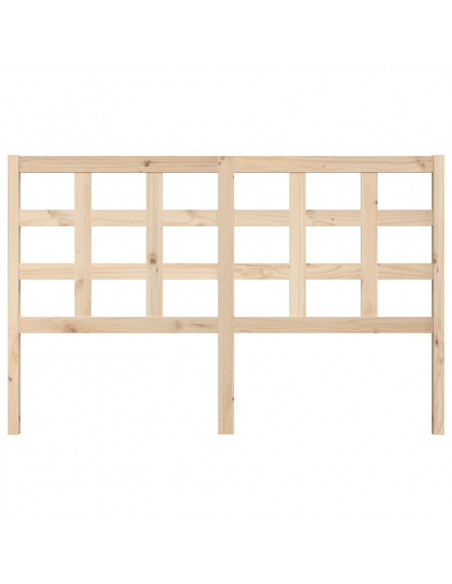 Testiera per Letto 156x4x100 cm in Legno Massello di Pino