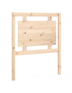 Testiera per Letto 80,5x4x100 cm in Legno Massello di Pino 2