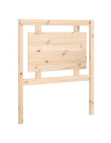 Testiera per Letto 80,5x4x100 cm in Legno Massello di Pino