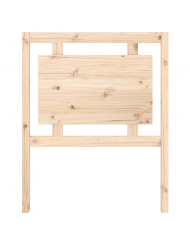 Testiera per Letto 80,5x4x100 cm in Legno Massello di Pino