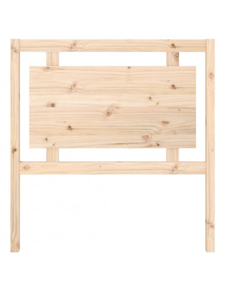 Testiera per Letto 95,5x4x100 cm in Legno Massello di Pino