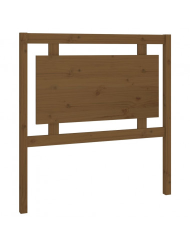 Testiera per Letto Marrone Miele 95,5x4x100 cm in Pino Massello