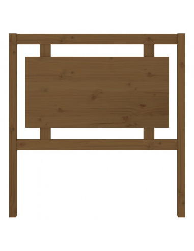 Testiera per Letto Marrone Miele 95,5x4x100 cm in Pino Massello