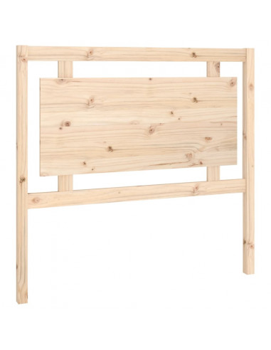 Testiera per Letto 105,5x4x100 cm in Legno Massello di Pino