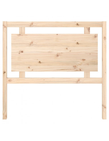 Testiera per Letto 105,5x4x100 cm in Legno Massello di Pino