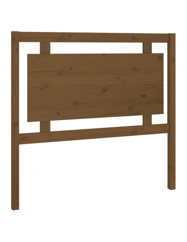 Testiera per Letto Marrone Miele 105,5x4x100cm in Pino Massello