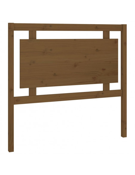 Testiera per Letto Marrone Miele 105,5x4x100cm in Pino Massello