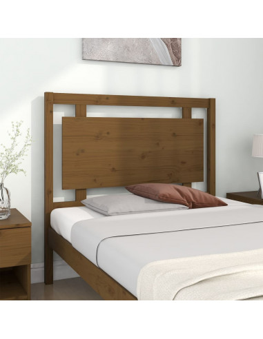 Testiera per Letto Marrone Miele 105,5x4x100cm in Pino Massello