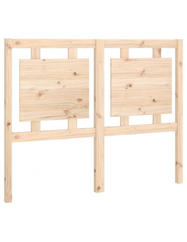 Testiera Letto 125,5x4x100 cm in Legno Massello di Pino