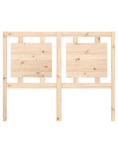 Testiera Letto 125,5x4x100 cm in Legno Massello di Pino